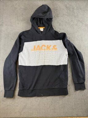 Jack & Jones CORE Men's Colorblock Pullover Hoodie Skate gear Streetwear M
